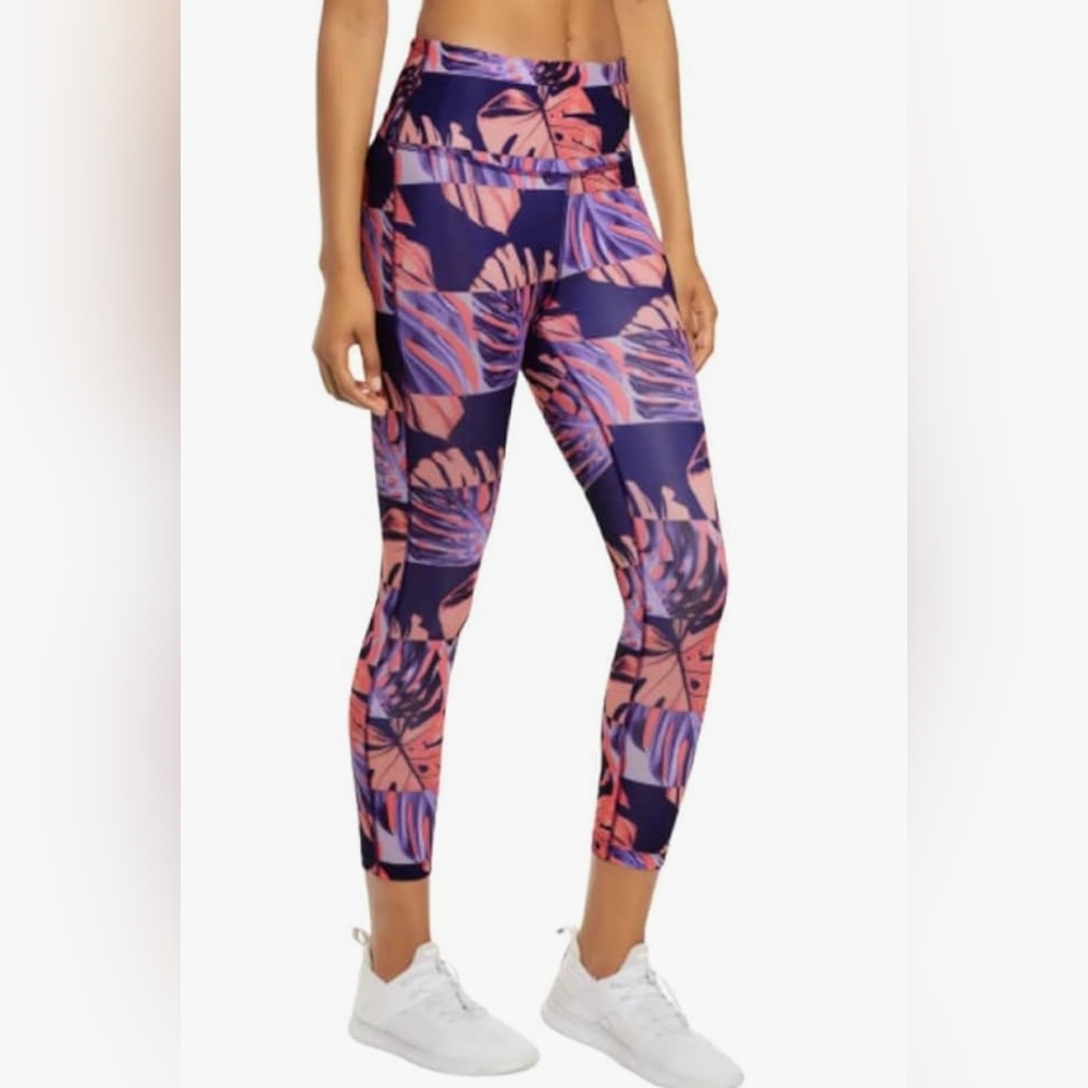 Nike Women's Dri-FIT Printed Cropped Full Length Leggings